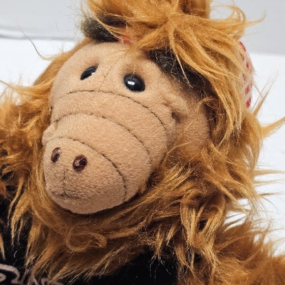 Vintage 1988 80s ALF Burger King Puppet Born to Rock Guitar Tag Plush Alien ~10" - Picture 9 of 14